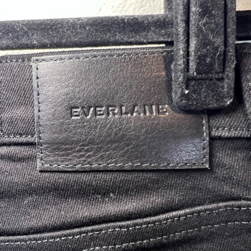Everlane High Rise Skinny Jeans Black Denim Stretch Classic NEW Women's 23 Tall - Picture 12 of 14